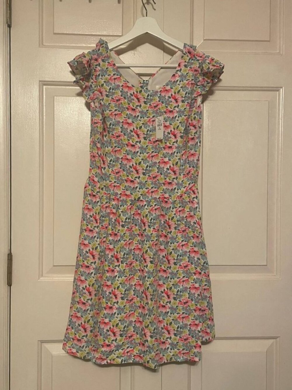 NWT GAP Girls Floral Ruffle Cap Sleeve Dress - Sweet Cottagecore & Soft Girl Vib
